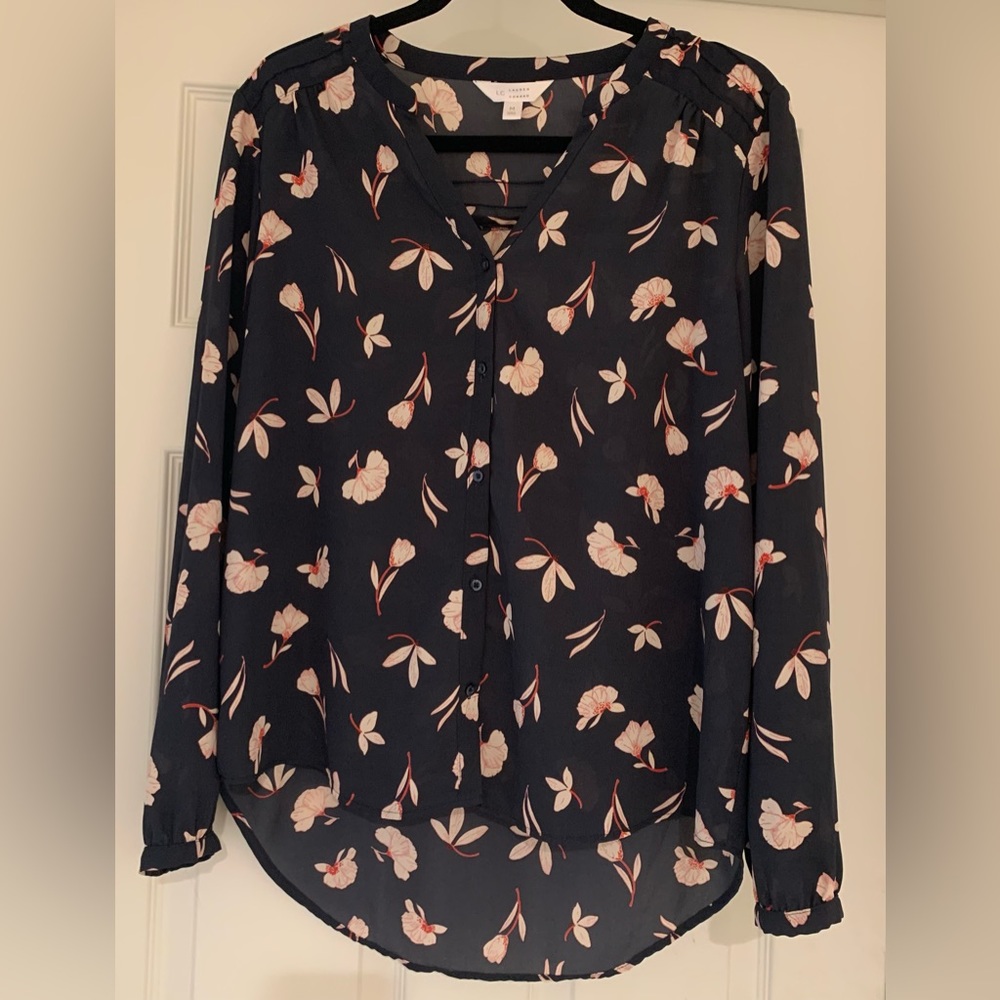 Lauren Conrad Floral Blouse